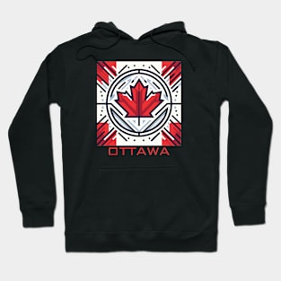 Ottawa Ontario Canada Flag Hoodie